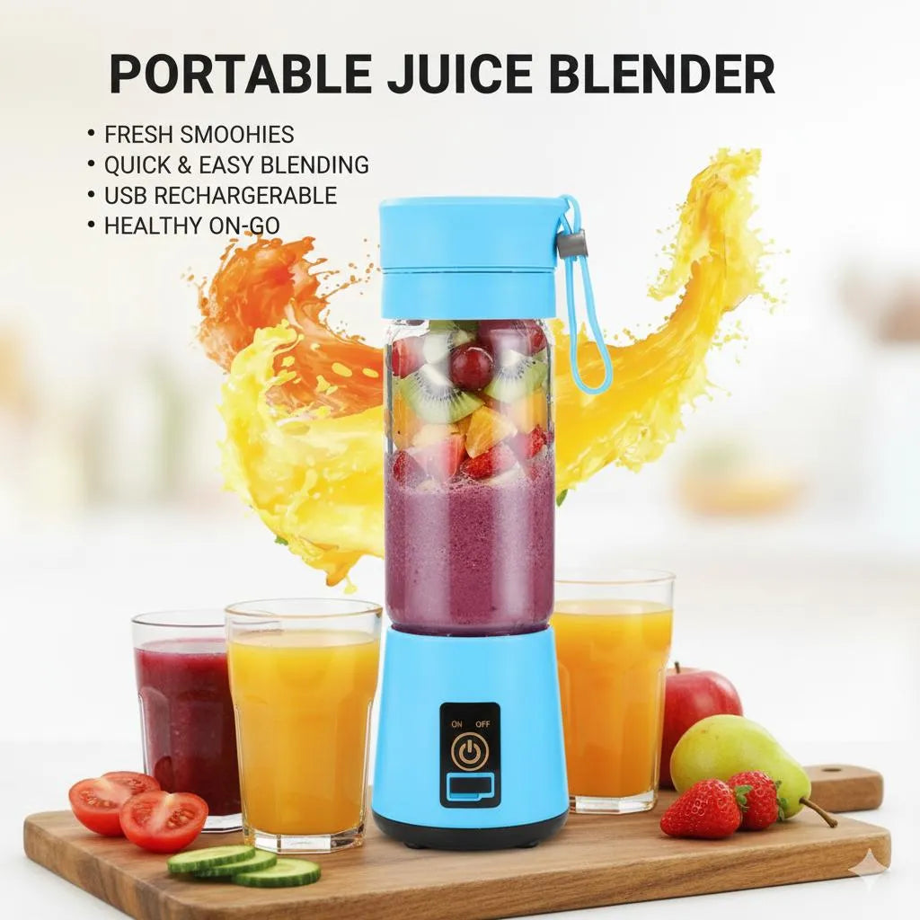 Premium Smart Portable Juice Blender – Wireless Touch & Go Smoothie Make