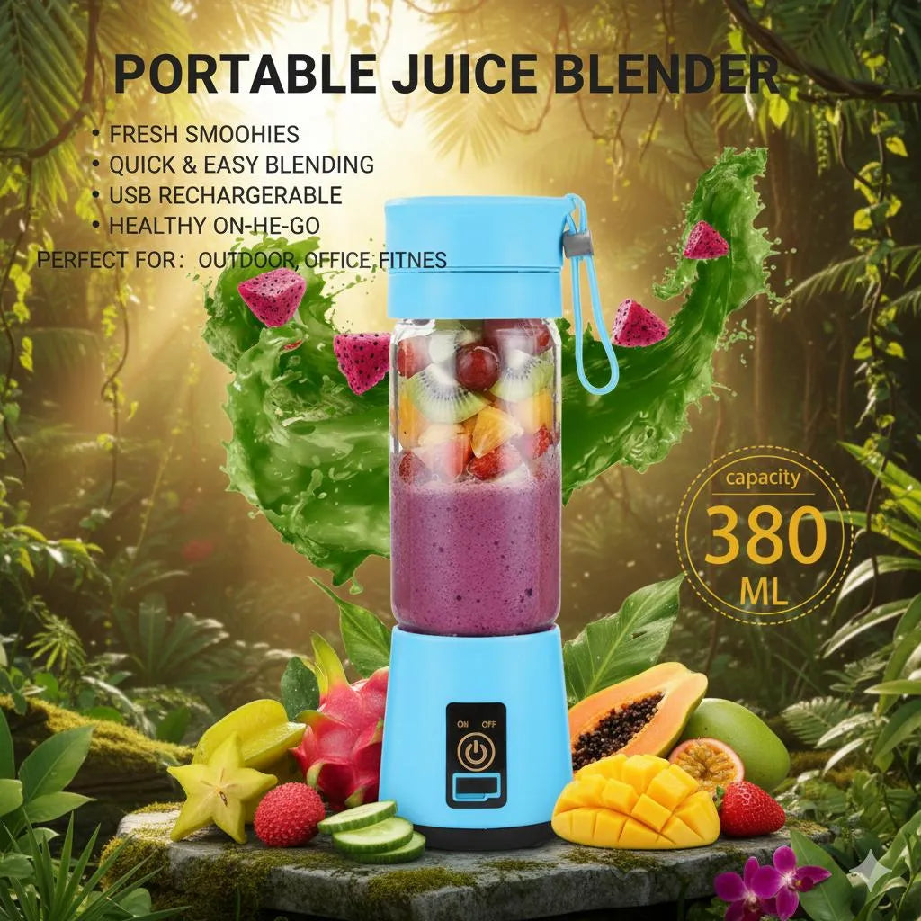 Premium Smart Portable Juice Blender – Wireless Touch & Go Smoothie Make
