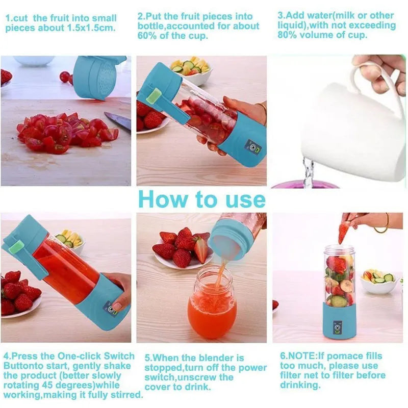 Premium Smart Portable Juice Blender – Wireless Touch & Go Smoothie Make