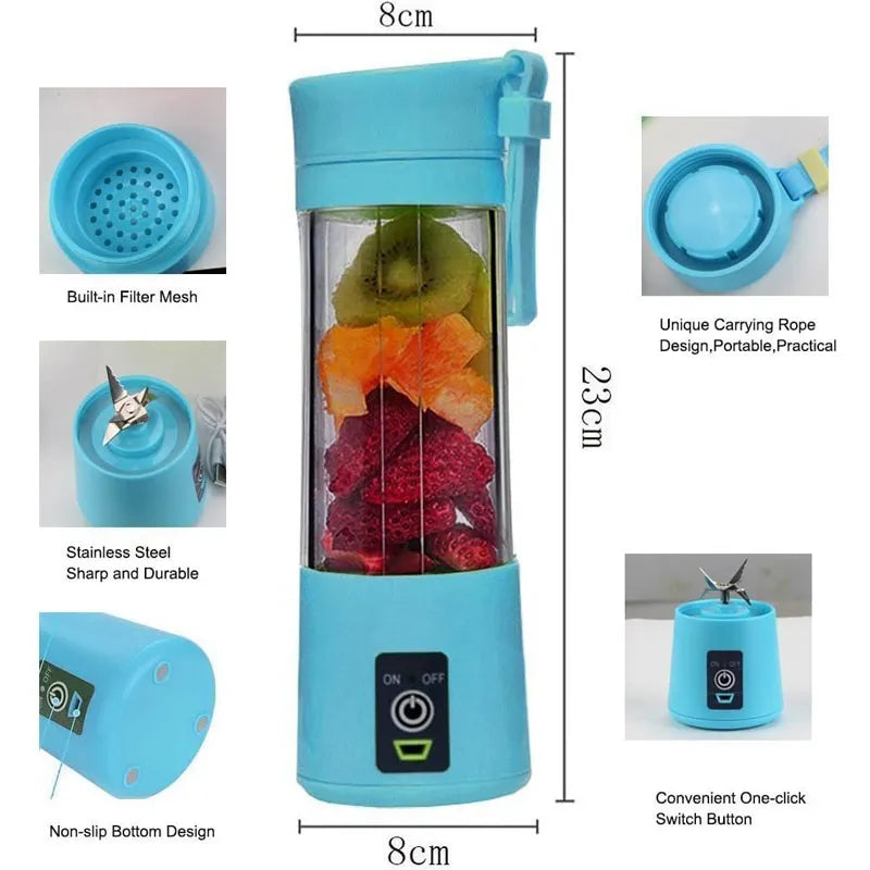 Premium Smart Portable Juice Blender – Wireless Touch & Go Smoothie Make