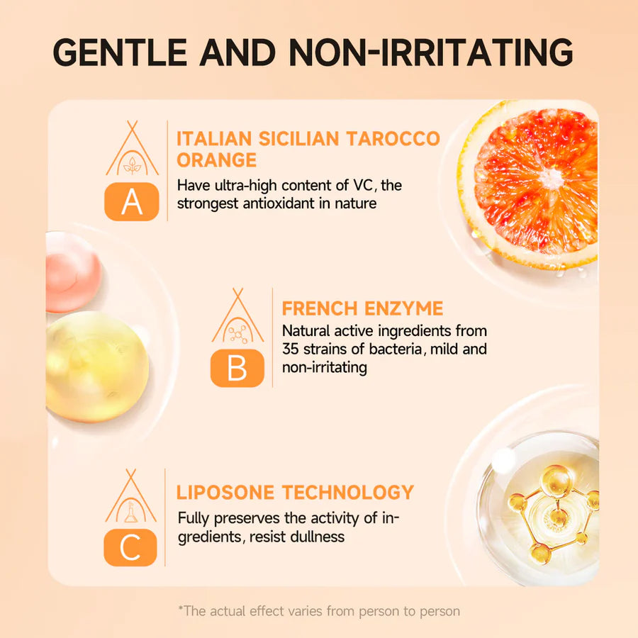 Orange Enzyme Exfoliating Gel – Dead Skin Removal, Pore Cleansing & Natural Glow Boost