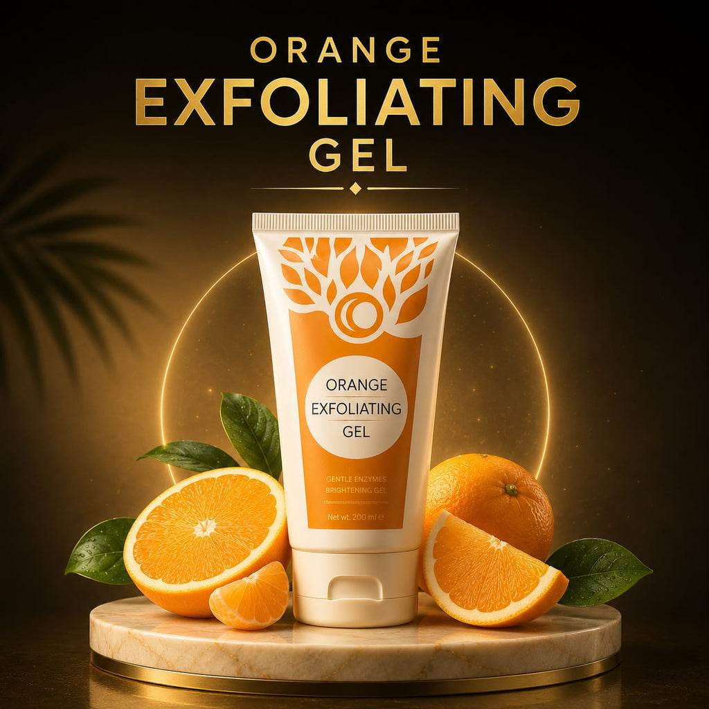 Orange Enzyme Exfoliating Gel – Dead Skin Removal, Pore Cleansing & Natural Glow Boost