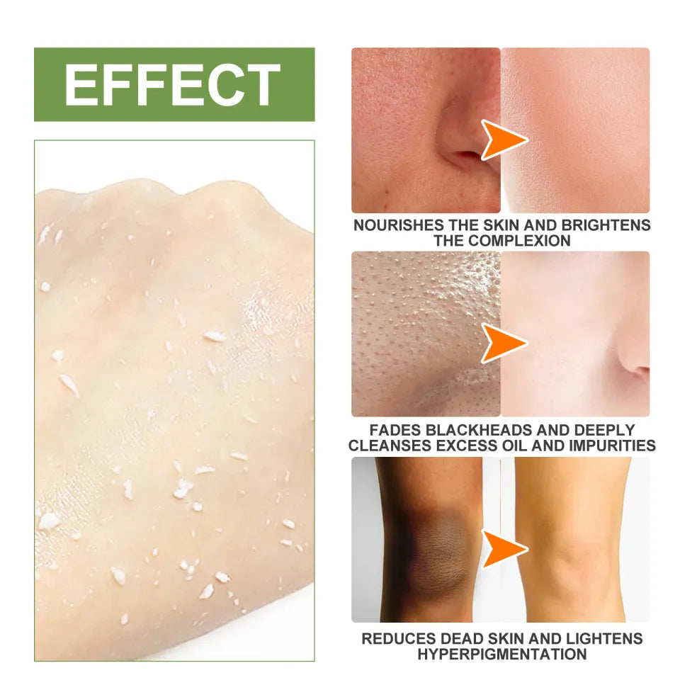 Orange Enzyme Exfoliating Gel – Dead Skin Removal, Pore Cleansing & Natural Glow Boost