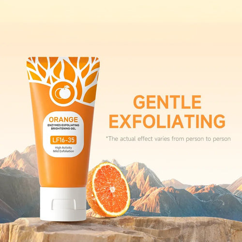 Orange Enzyme Exfoliating Gel – Dead Skin Removal, Pore Cleansing & Natural Glow Boost