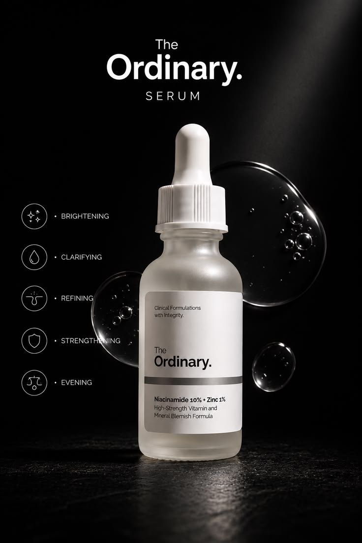The Ordinary Niacinamide 10% + Zinc 1% Serum – Pores Minimize & Oil Control